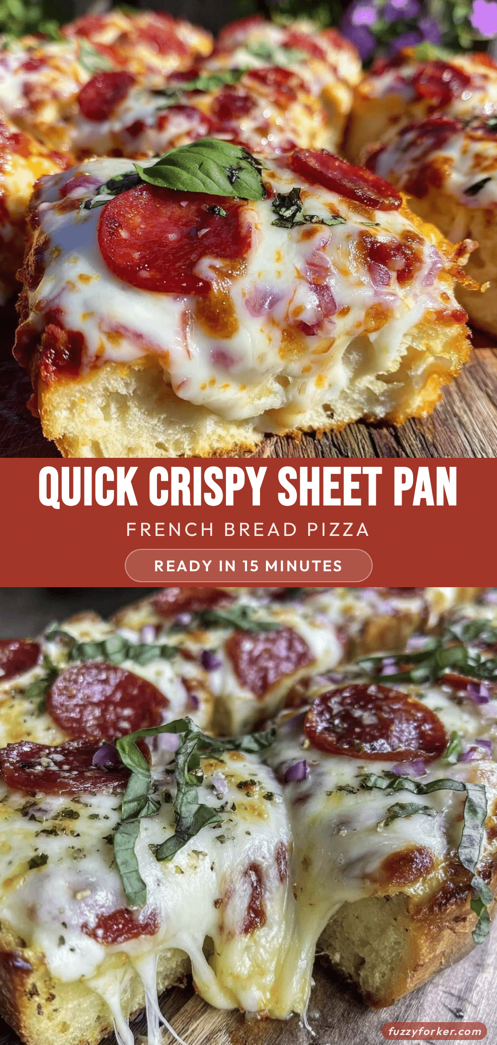 quick crispy sheet pan french bread pizza recipe