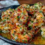 quick garlic butter shrimp - featured image