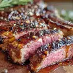 reverse sear tomahawk steak - featured image