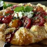 rustic heirloom tomato galette - featured image