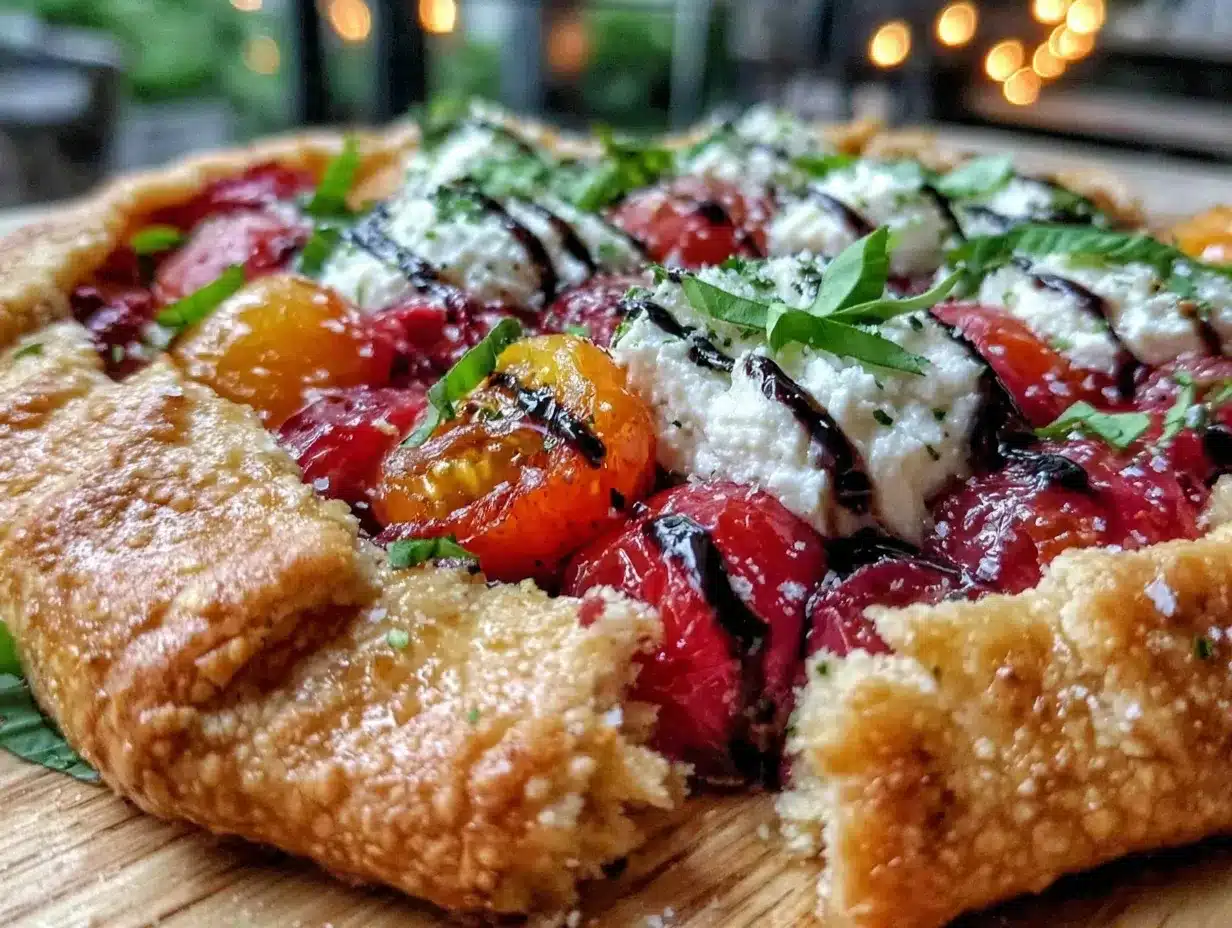 rustic heirloom tomato galette preparation steps