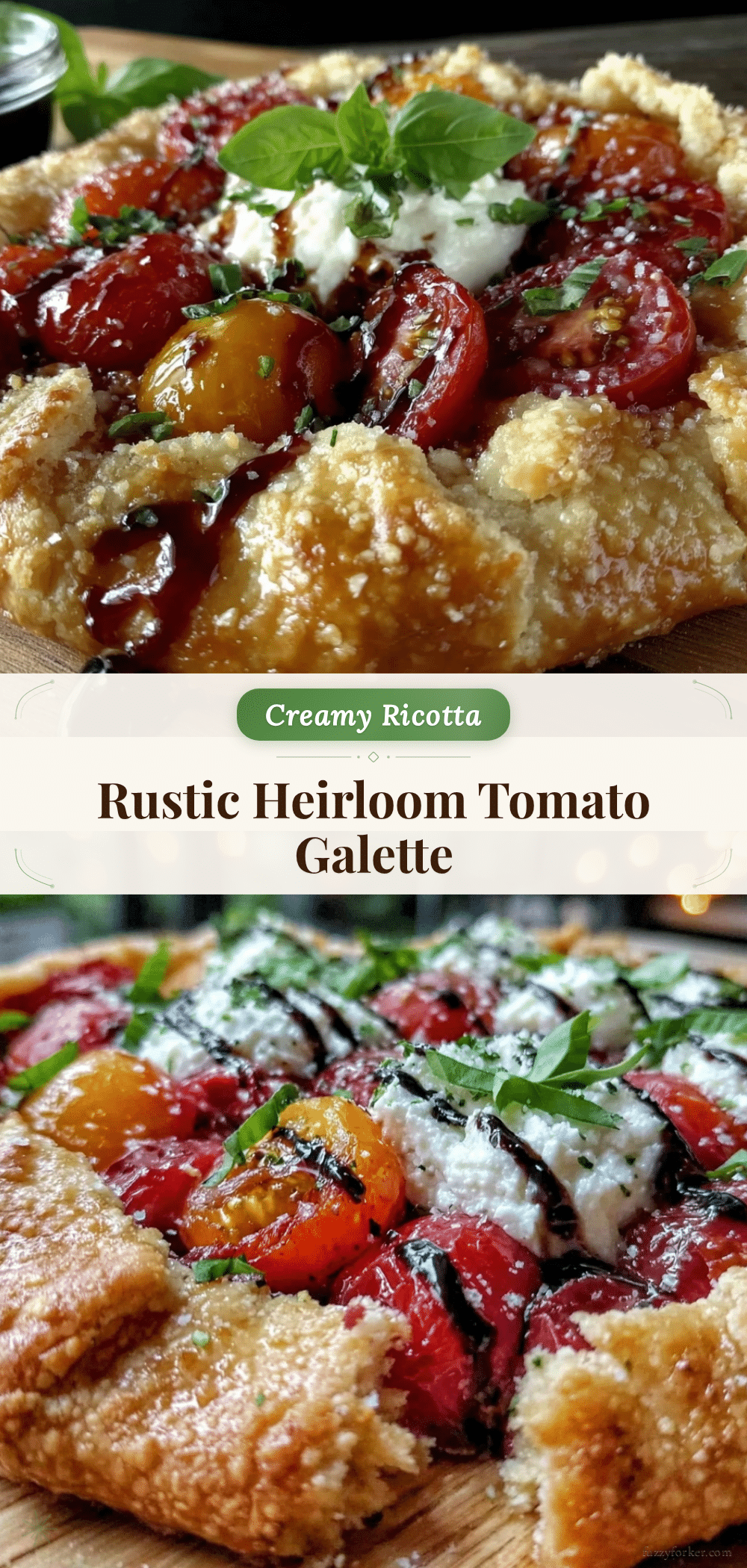 rustic heirloom tomato galette recipe