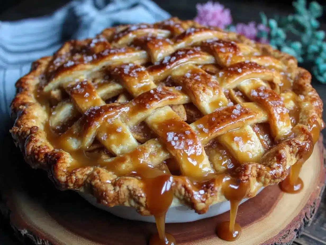 salted caramel apple pie recipe preparation steps