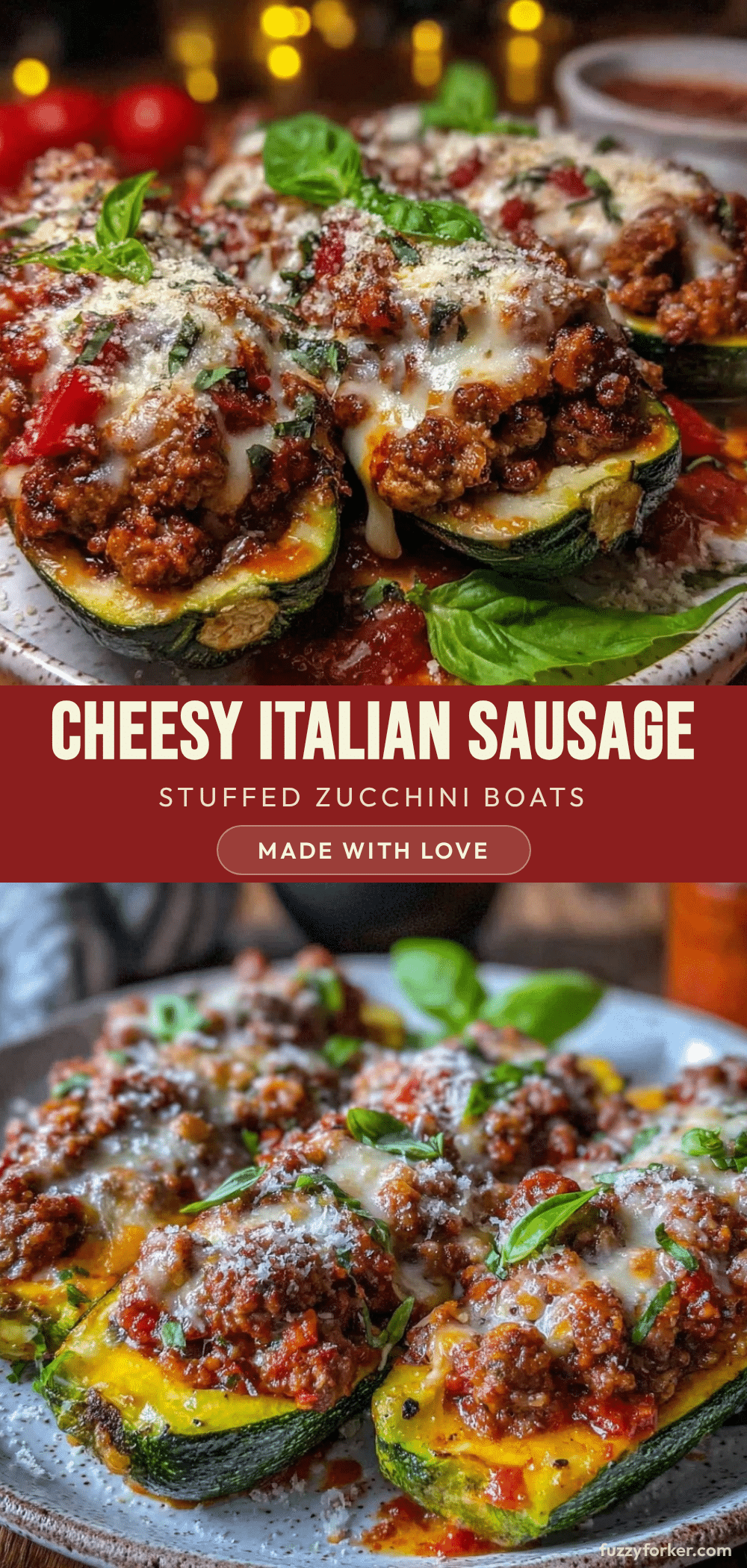 savory stuffed zucchini boats recipe