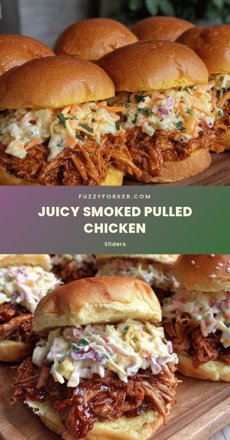 smoked pulled chicken sliders recipe