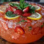 strawberry lemonade vodka punch - featured image