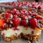 strawberry pretzel salad dessert - featured image