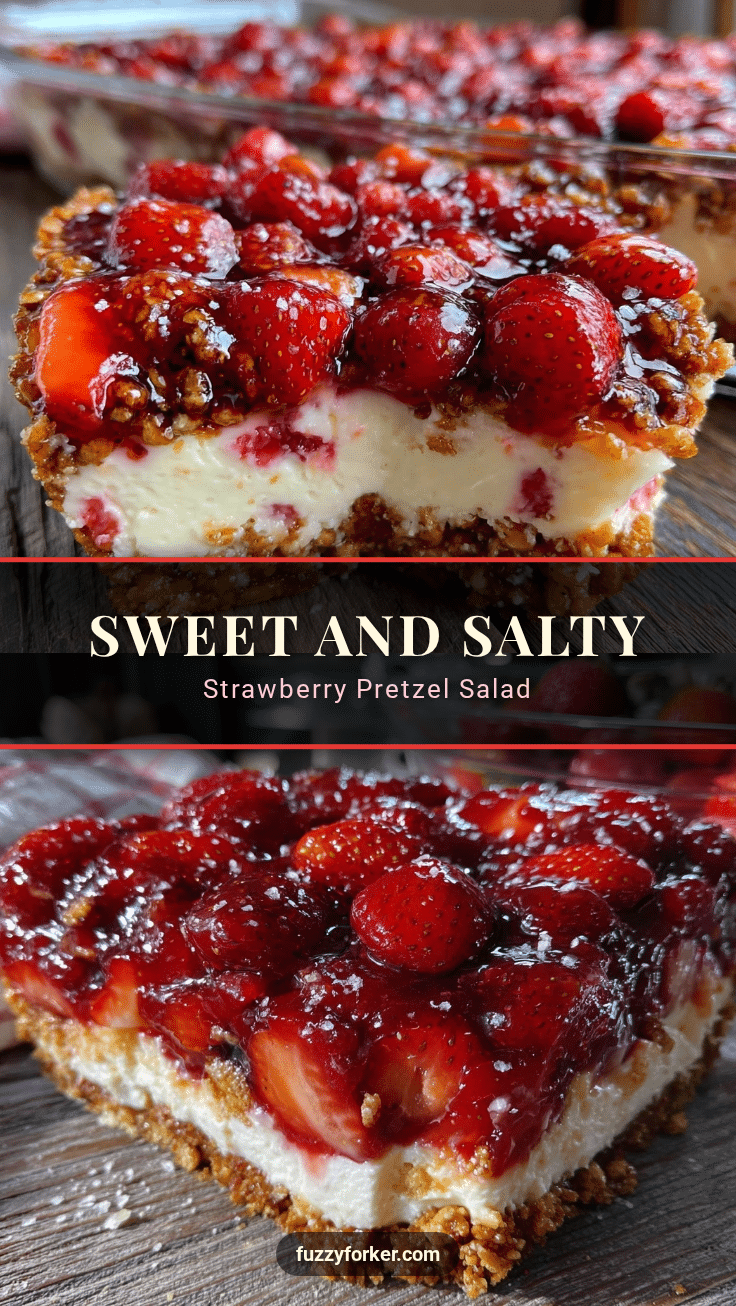 strawberry pretzel salad dessert recipe