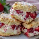 strawberry shortcake ice cream sandwiches - featured image