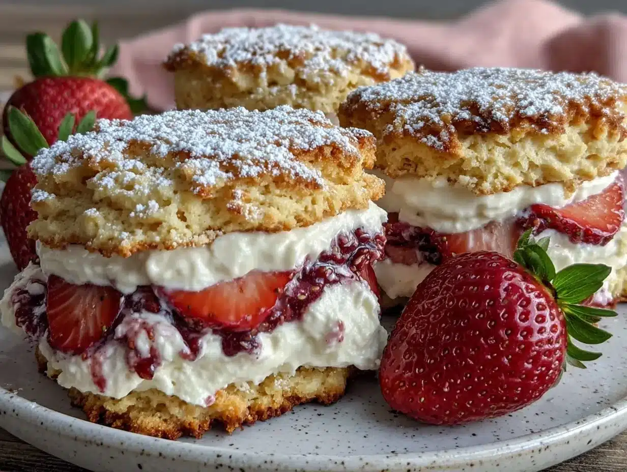 strawberry shortcake ice cream sandwiches preparation steps
