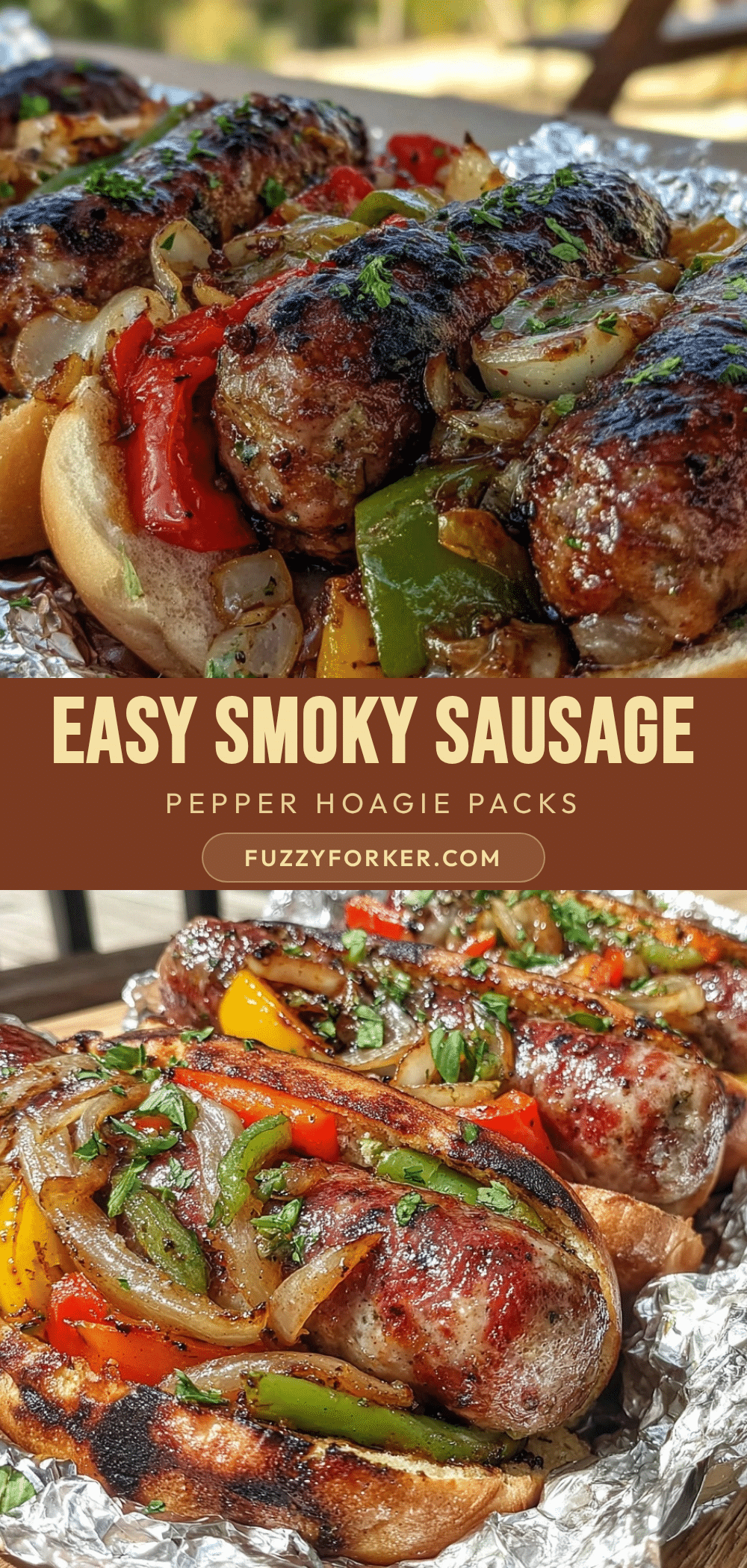 tailgate smoked sausage foil packs recipe