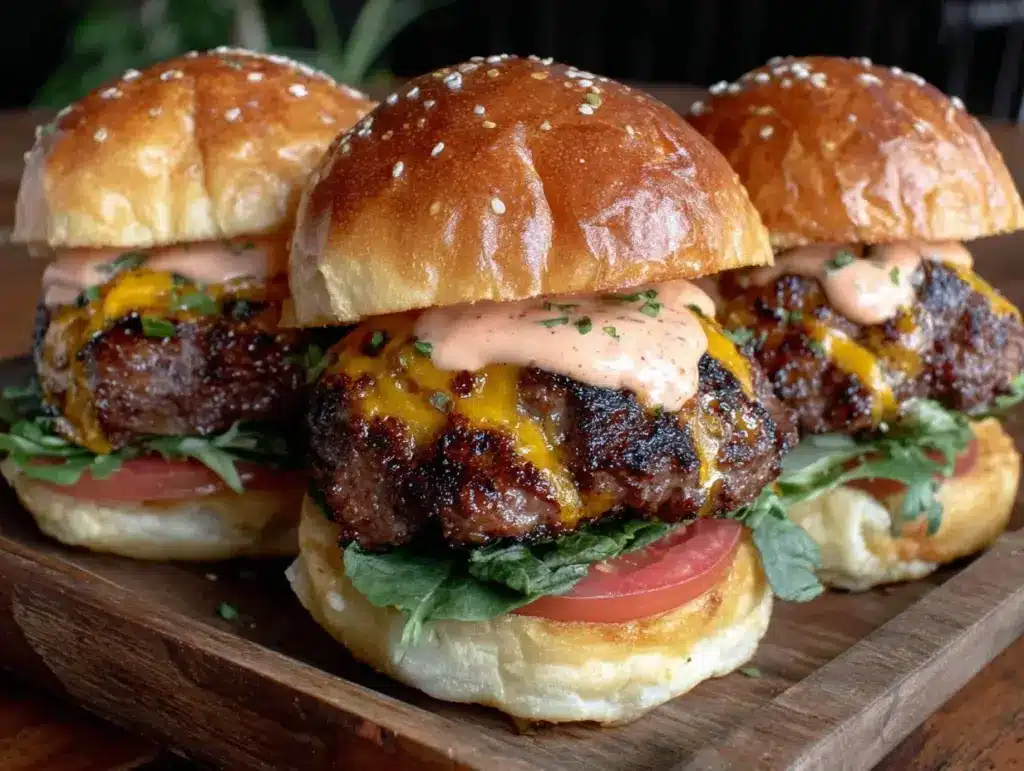 all-american cheeseburger sliders - featured image