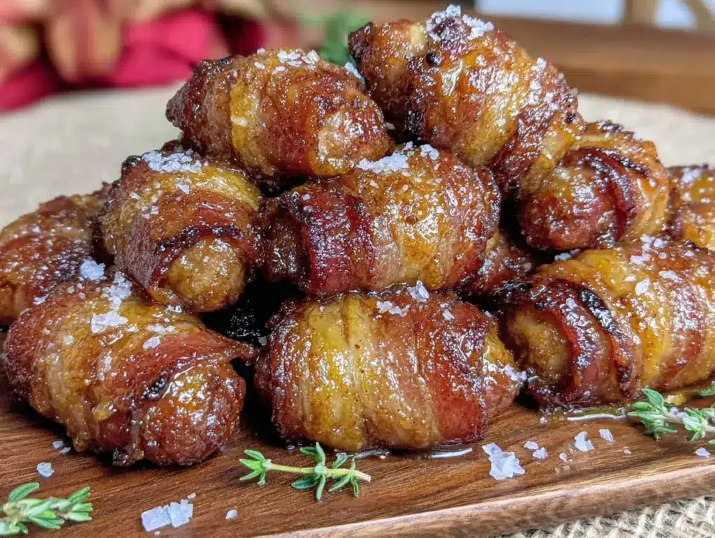 bacon-wrapped smokies - featured image