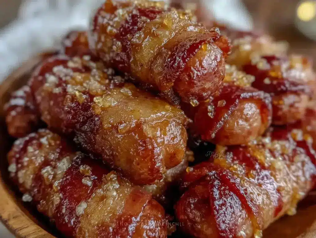 BBQ Bacon-Wrapped Little Smokies - featured image