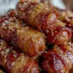 BBQ Bacon-Wrapped Little Smokies - featured image