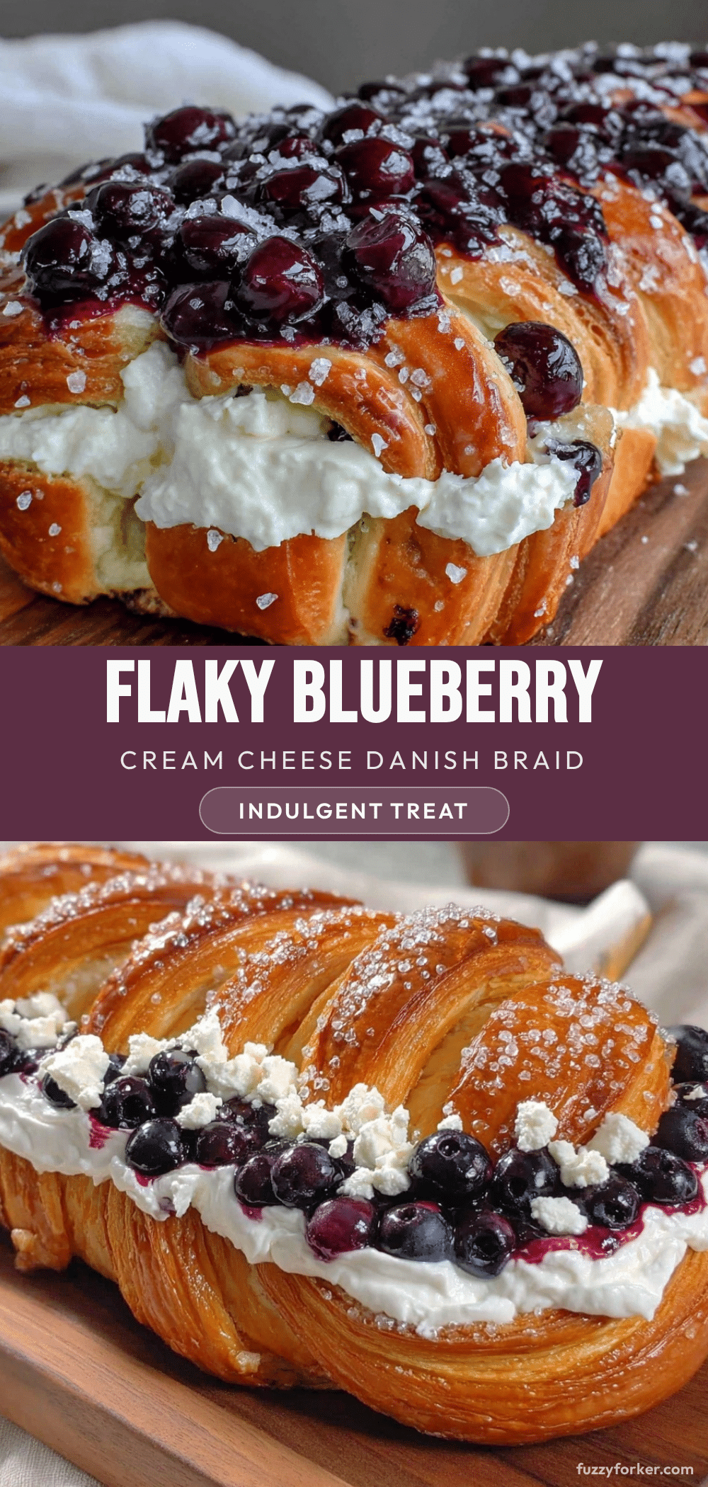 blueberry cream cheese danish braid recipe
