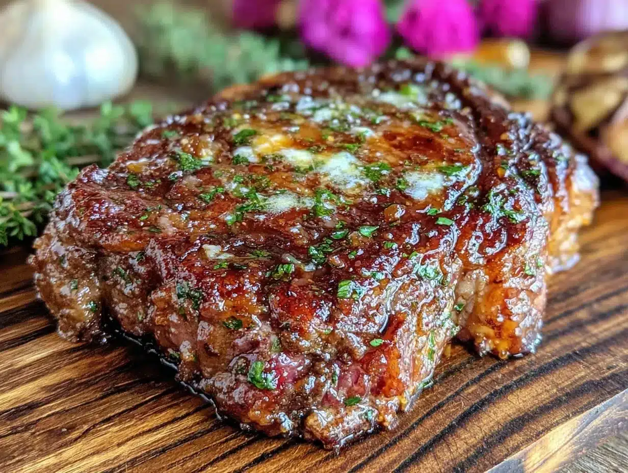 bourbon-glazed ribeye steak preparation steps