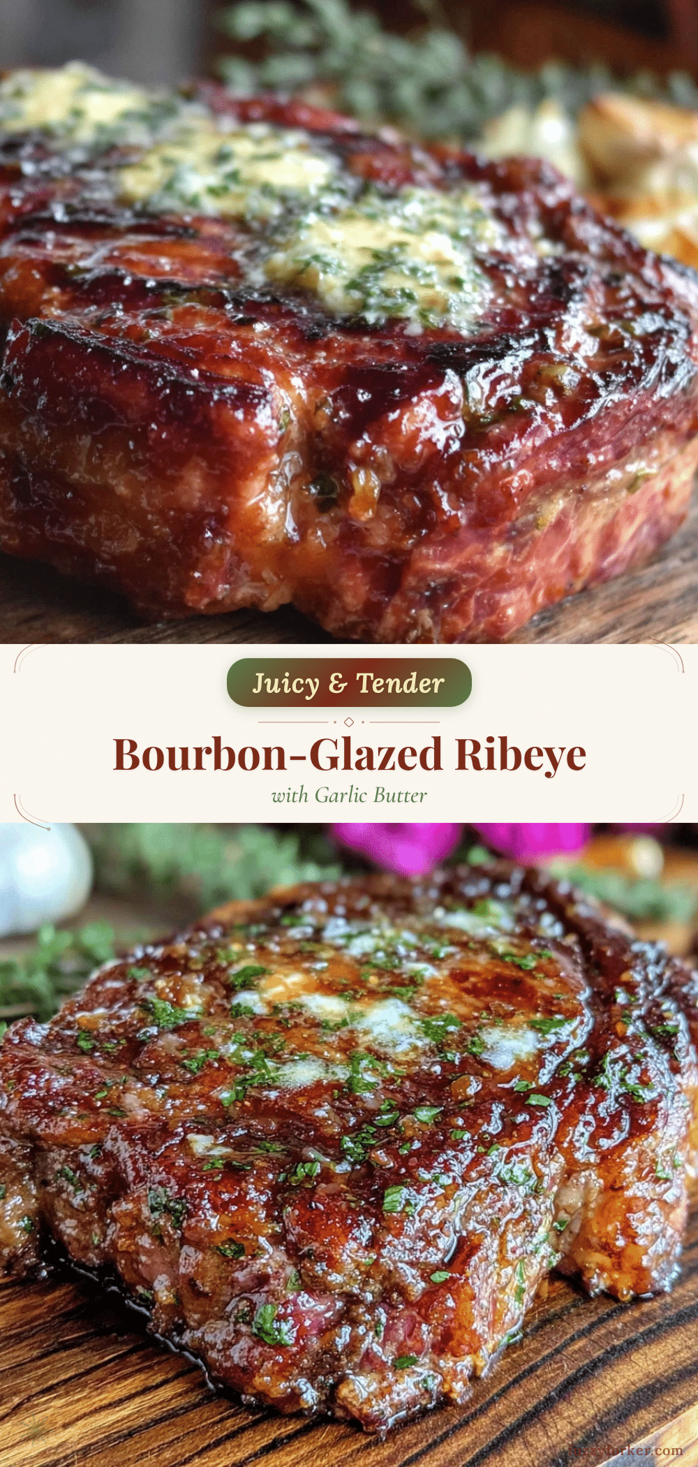 bourbon-glazed ribeye steak recipe