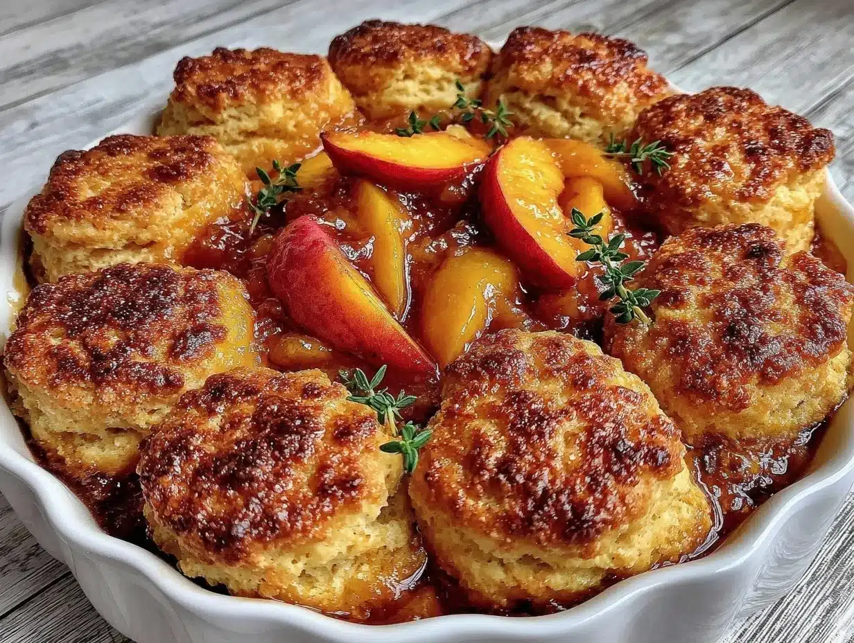 bourbon peach cobbler preparation steps