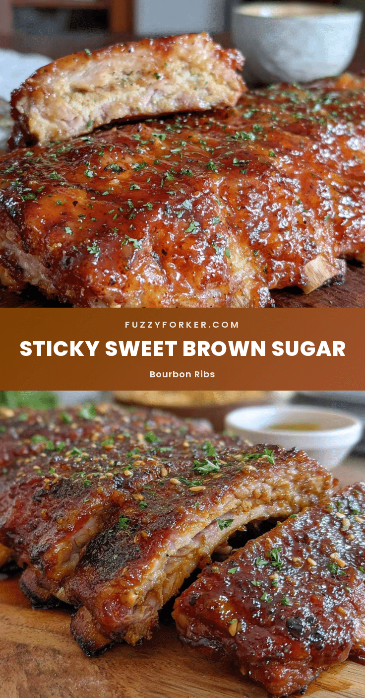 brown sugar bourbon glazed pork ribs recipe
