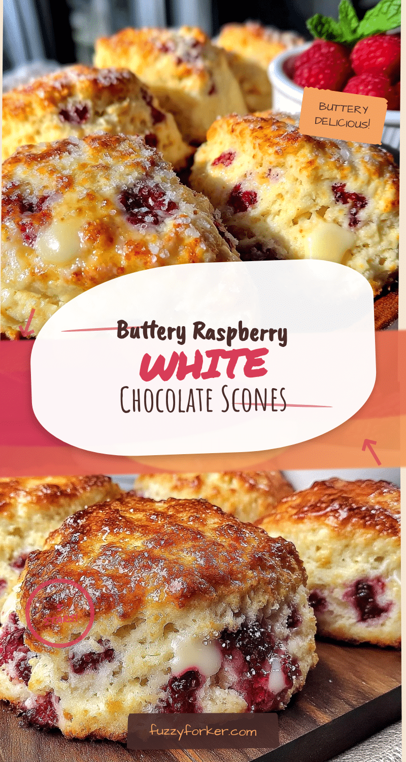 buttery raspberry white chocolate scones recipe