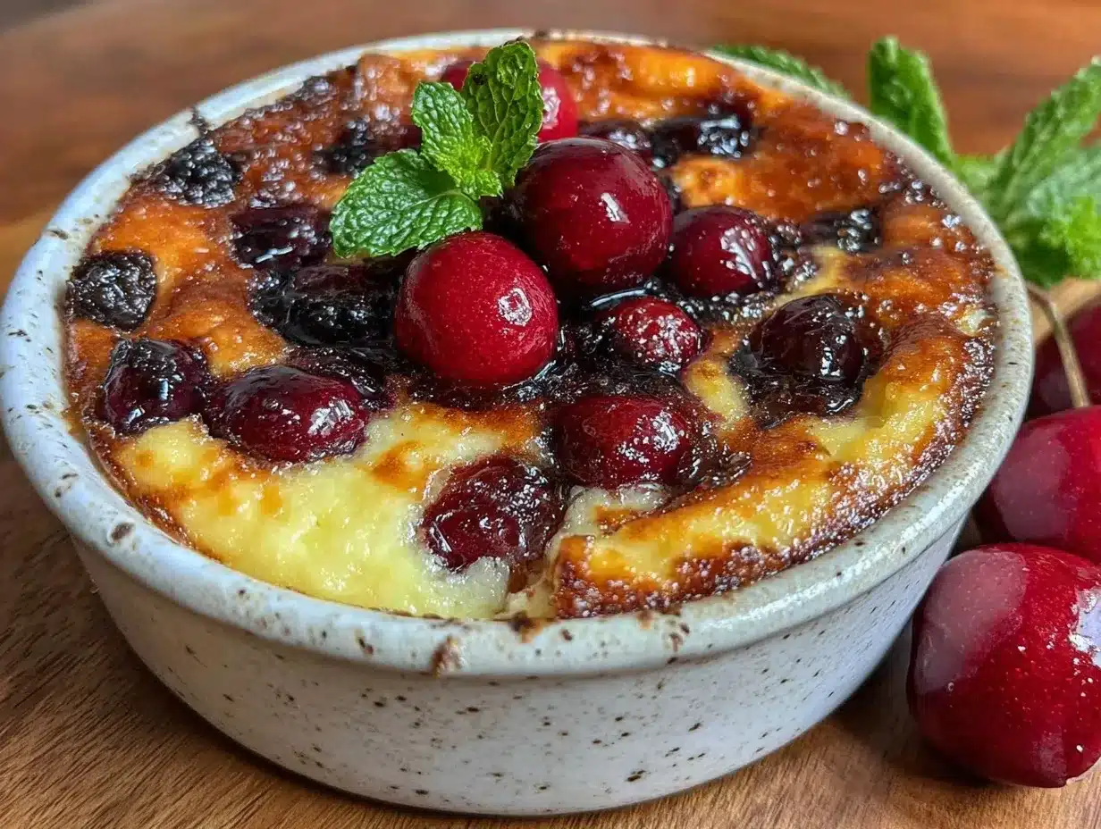 cherry clafoutis preparation steps