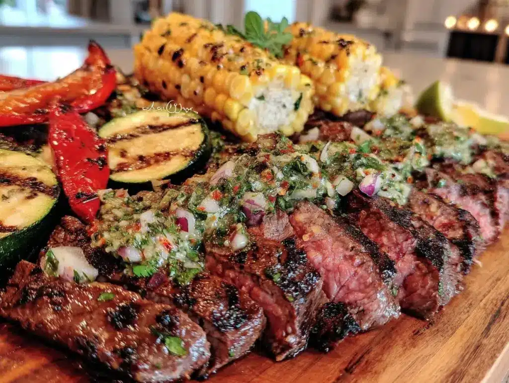 chimichurri flank steak - featured image