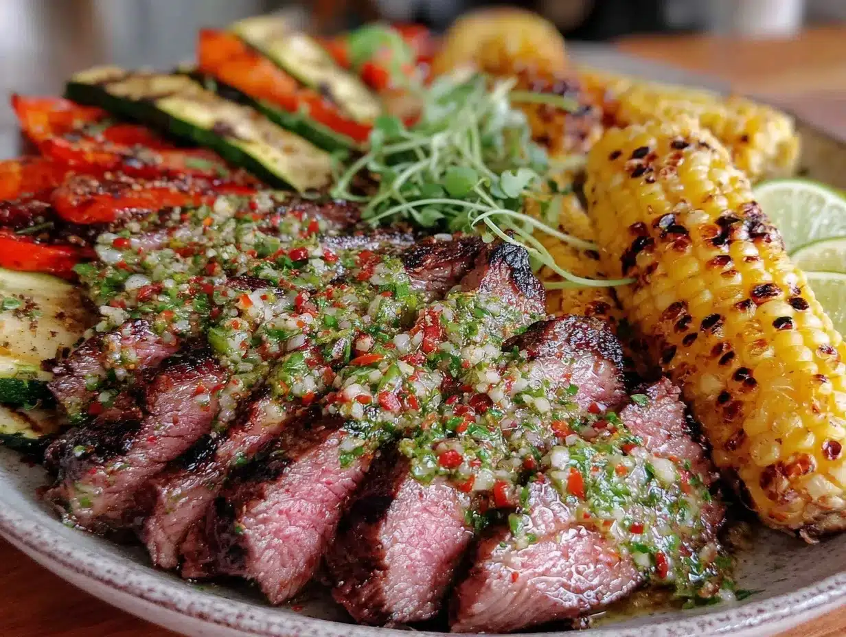 chimichurri flank steak preparation steps