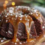 chocolate whiskey bundt cake - featured image
