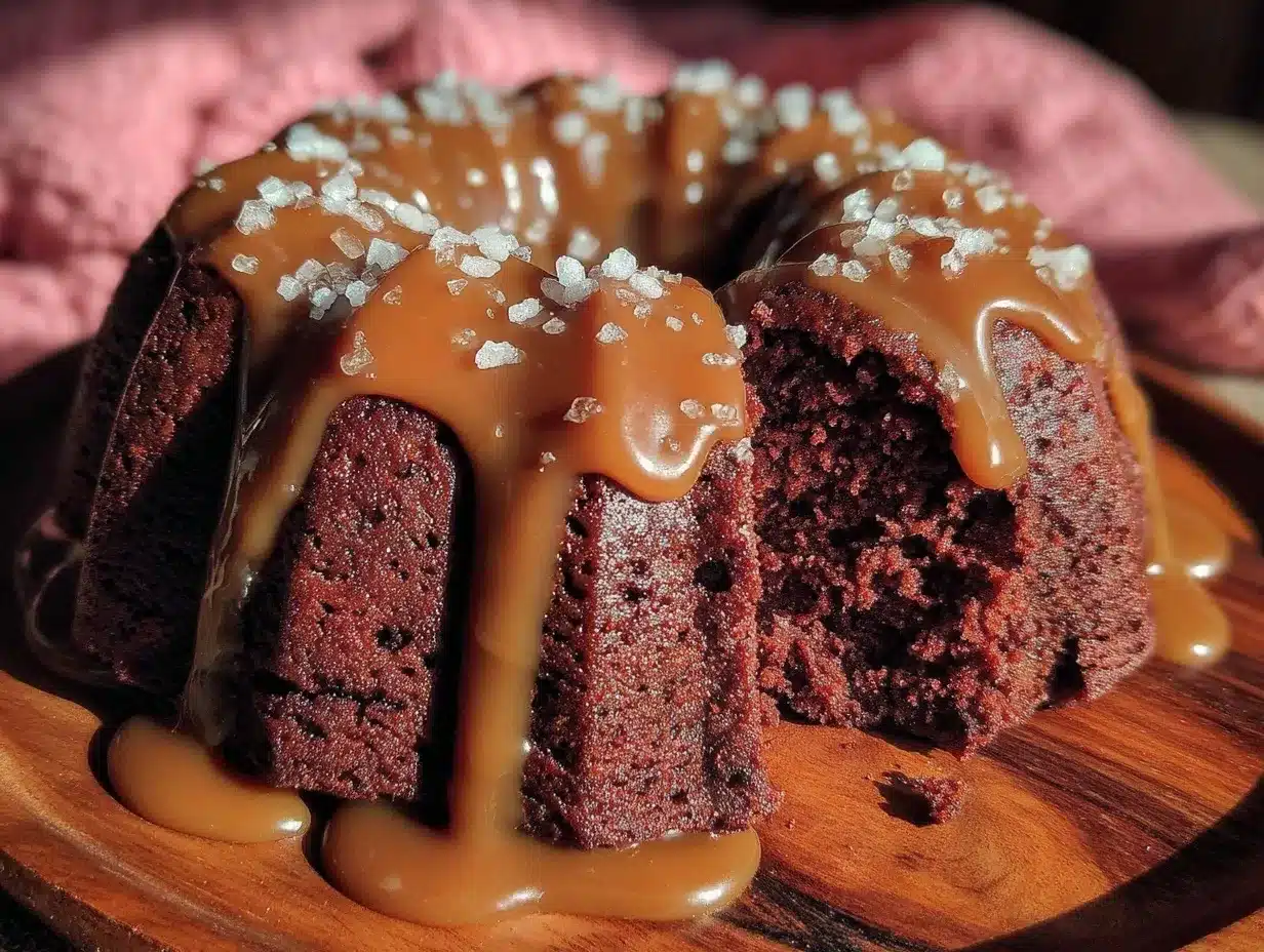 chocolate whiskey bundt cake preparation steps