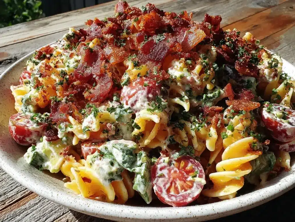 creamy BLT pasta salad - featured image