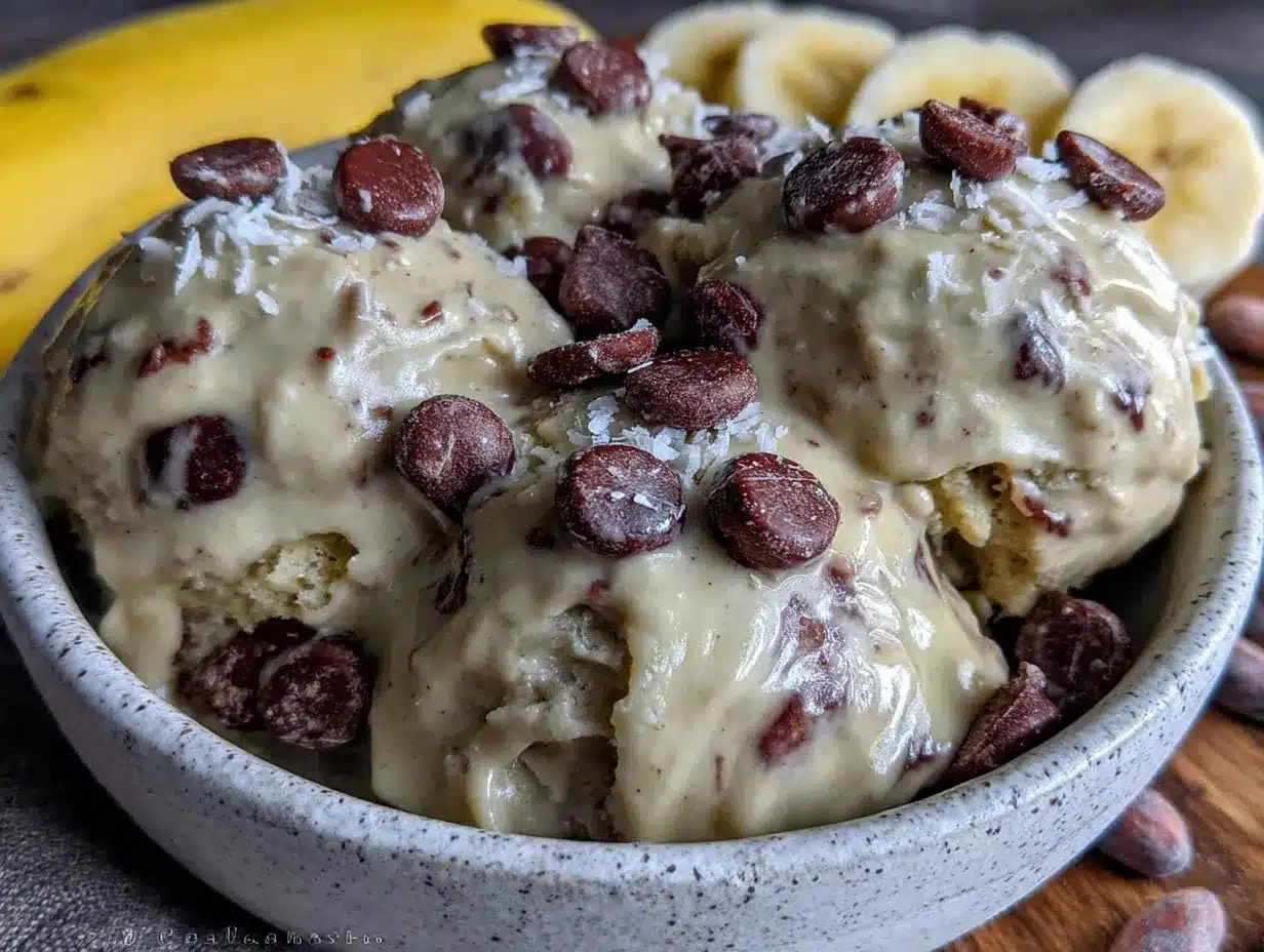 creamy coffee chocolate chip nice cream preparation steps