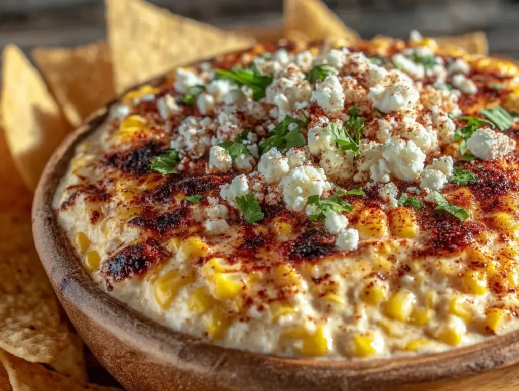 creamy elote dip - featured image