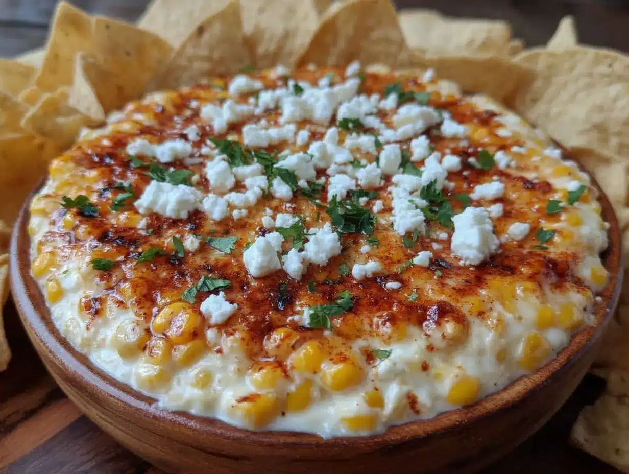 creamy elote dip preparation steps