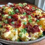 creamy loaded potato salad - featured image