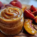 creamy peach butter recipe - featured image