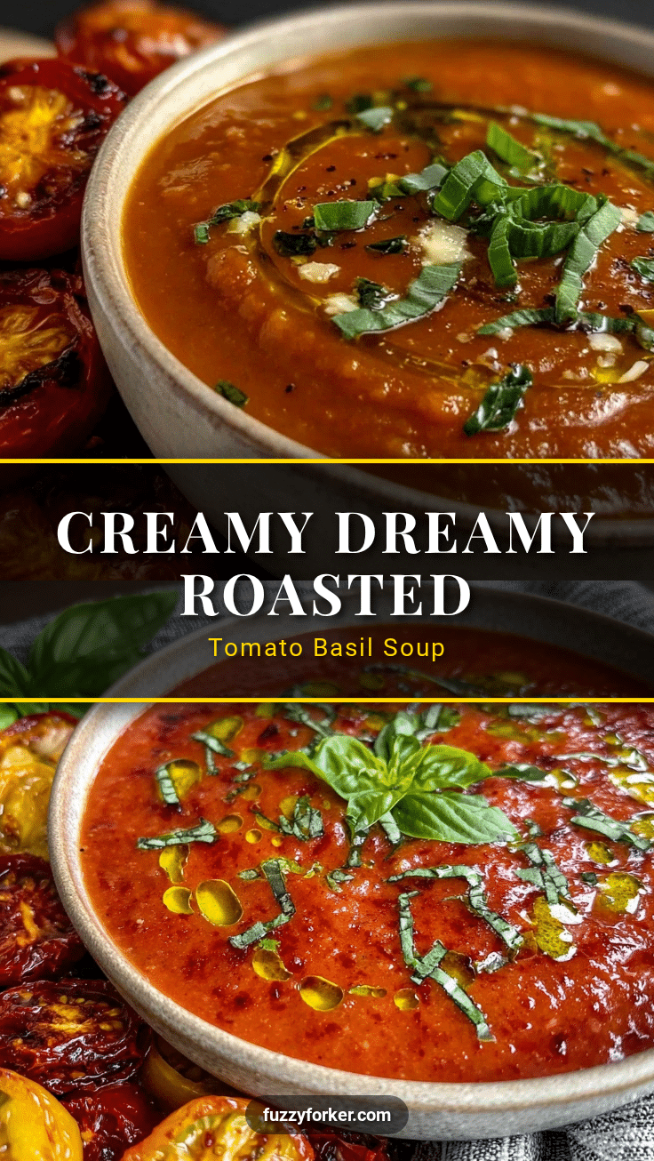 creamy roasted tomato basil soup recipe