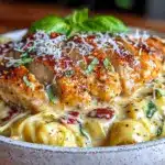 creamy tuscan garlic chicken pasta - featured image