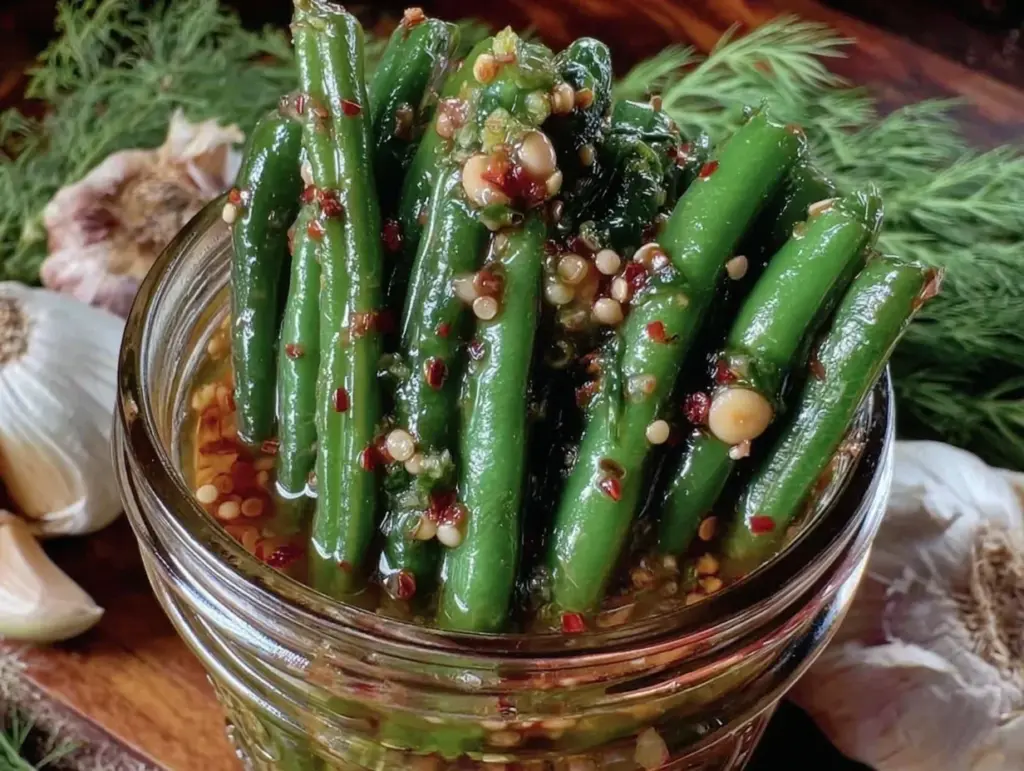 crisp dilly beans - featured image