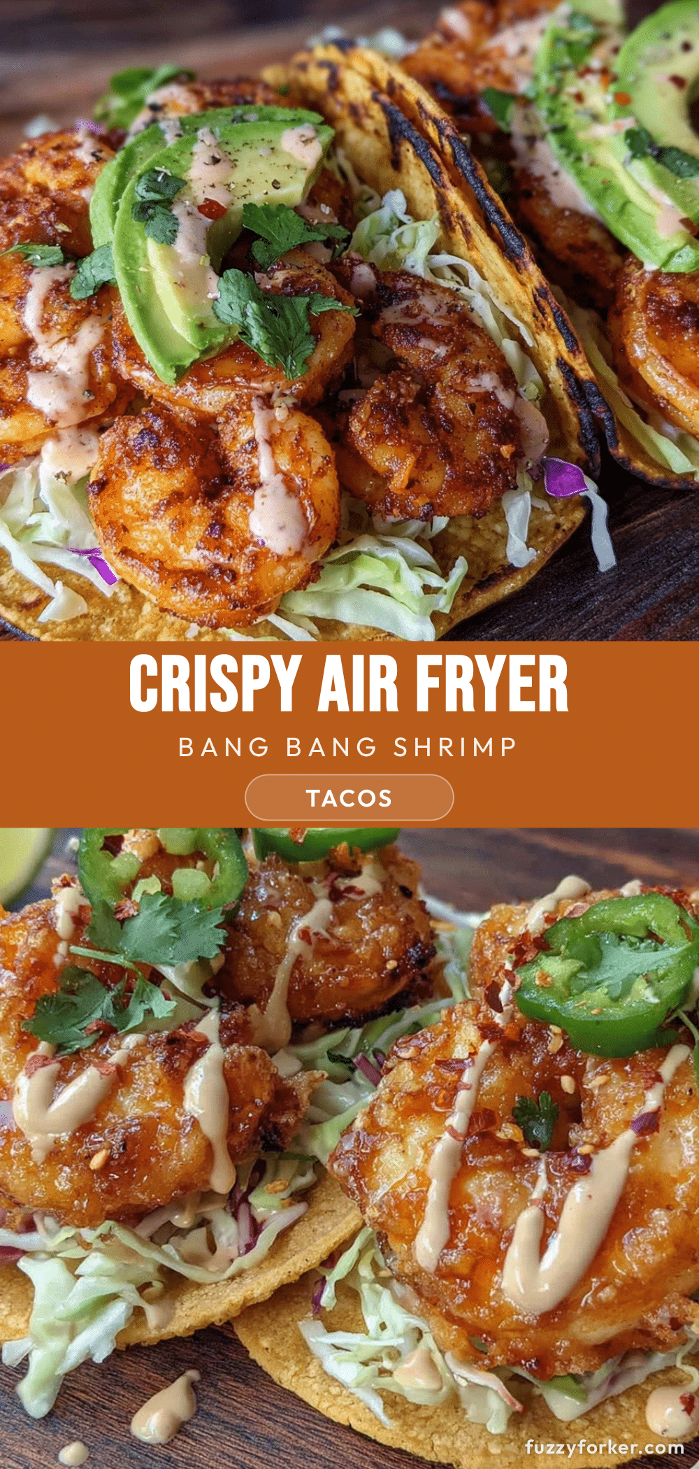 crispy air fryer bang bang shrimp tacos recipe