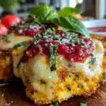 crispy air fryer chicken parmesan - featured image