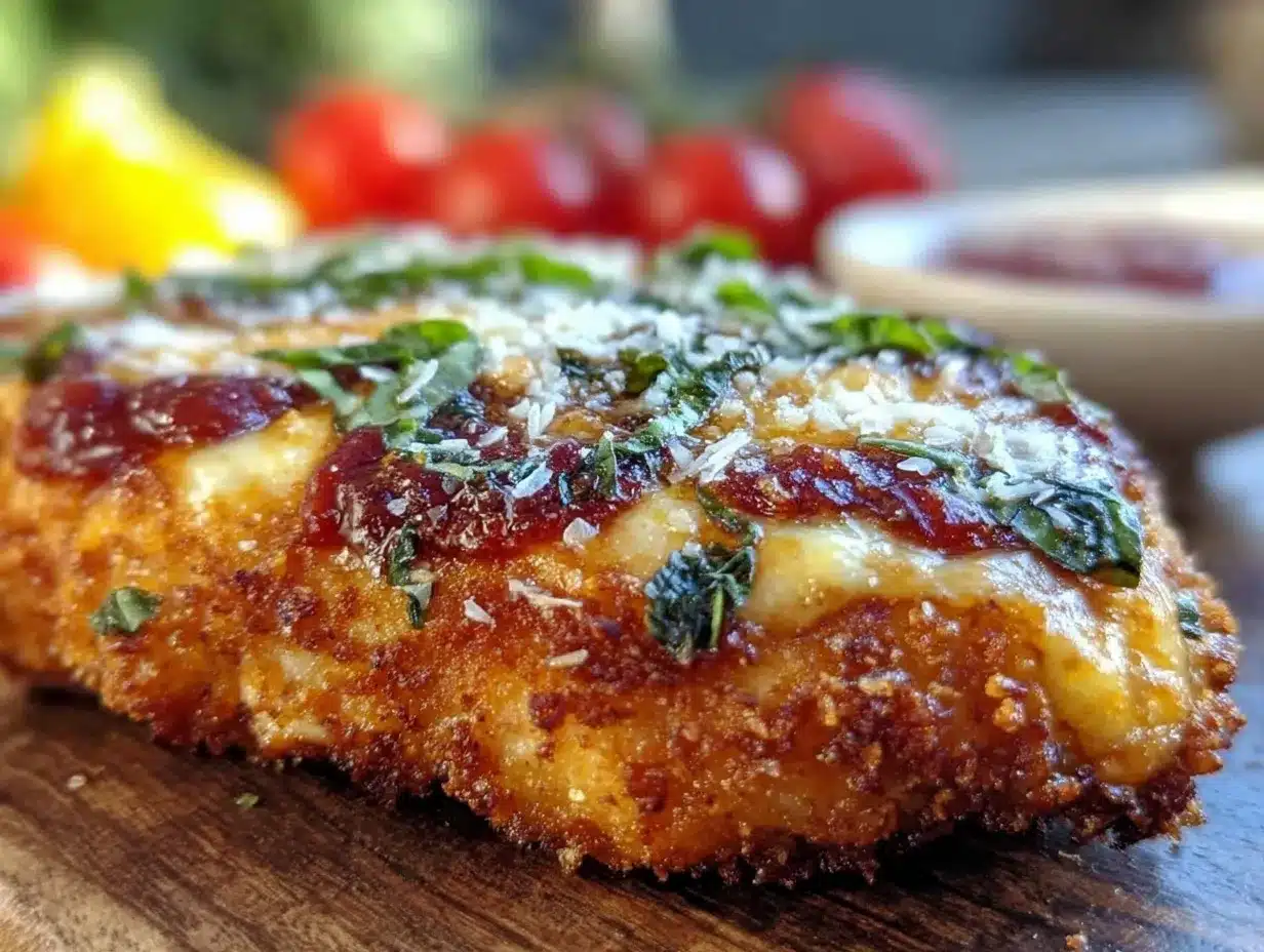 crispy air fryer chicken parmesan preparation steps