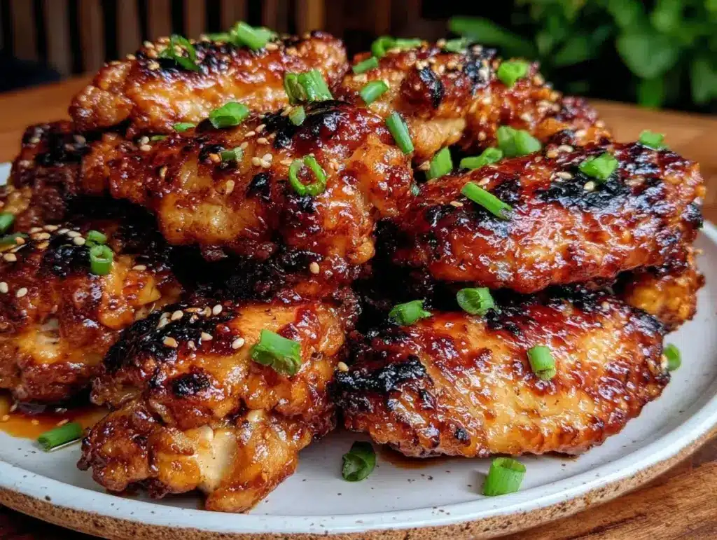 crispy firecracker chicken wings - featured image