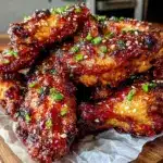 crispy firecracker fried chicken wings - featured image