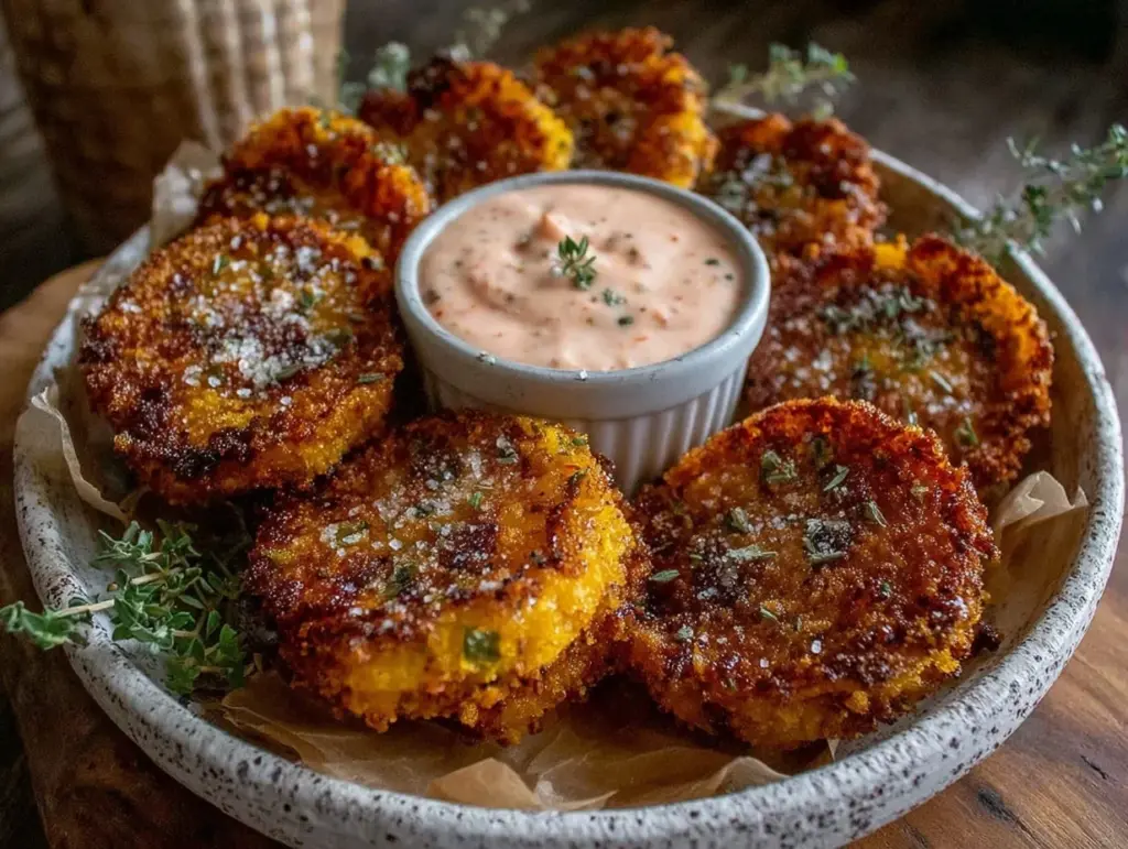 crispy fried green tomatoes - featured image