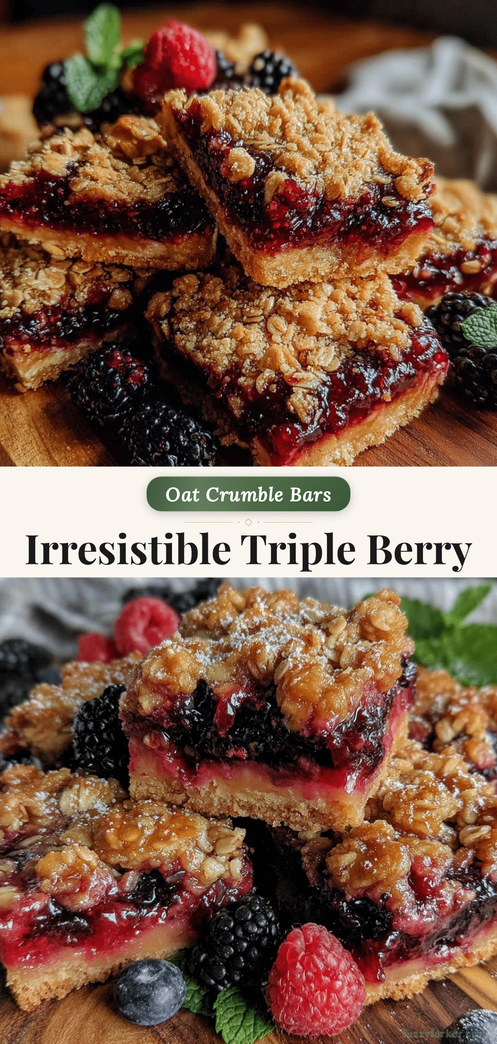 crispy triple berry crumble bars recipe
