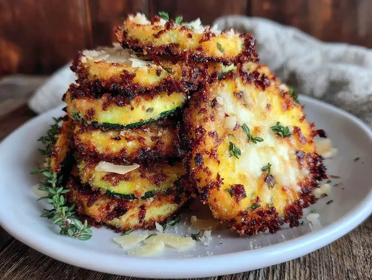 crispy zucchini parmesan crisps preparation steps