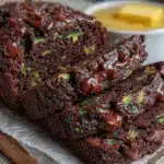 double chocolate chip zucchini bread - featured image