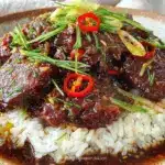 easy crispy mongolian beef recipe - featured image