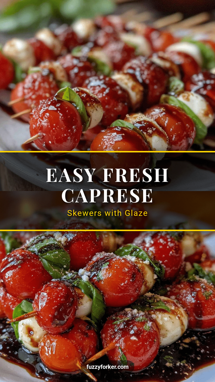 Easy Fresh Caprese Skewers recipe